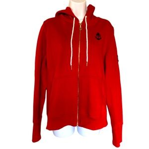 Tommy Hilfiger Red Zip Up Hoodie